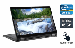 Ноутбук-трансформер Б-класс Dell Latitude 5300 / 13.3" (1920x1080) IPS Touch / Intel Core i5-8365U (4 (8) ядра по 1.6 - 4.1 GHz) / 16 GB DDR4 / 512 GB SSD / Intel UHD Graphics / WebCam / SIM