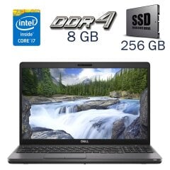 Ігровий ноутбук Dell Latitude 5500 / 15.6" (1920x1080) IPS / Intel Core i7-8665U (4 (8) ядра по 1.9 - 4.8 GHz) / 8 GB DDR4 / 256 GB SSD / AMD Radeon 540X, 2 GB GDDR5, 64-bit / WebCam