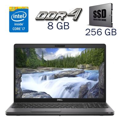 Ігровий ноутбук Dell Latitude 5500 / 15.6" (1920x1080) IPS / Intel Core i7-8665U (4 (8) ядра по 1.9 - 4.8 GHz) / 8 GB DDR4 / 256 GB SSD / AMD Radeon 540X, 2 GB GDDR5, 64-bit / WebCam