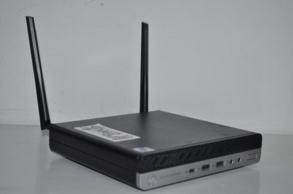 Неттоп HP EliteDesk 800 G5 Desktop Mini USFF / Intel Core i5-9600T (6 ядер по 2.3 - 3.9 GHz) / 8 GB DDR4 / 512 GB SSD M.2 / Intel UHD Graphics 630 / Wi-Fi / Windows 11 Pro / Блок живлення