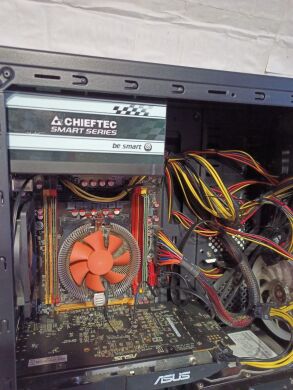 Игровой ПК Kllisre Tower / Intel Xeon E5-2630 V2 (6 (12) ядер по 2.6 - 3.1 GHz) / 16 GB DDR3 / 512 GB SSD + 1000 GB HDD / AMD Radeon RX 580, 4 GB GDDR5, 256-bit / 700W / Win 11