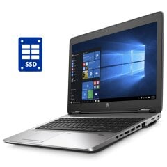 Ноутбук HP ProBook 650 G2 / 15.6" (1366x768) TN / Intel Core i3-6100U (2 (4) ядра по 2.3 GHz) / 8 GB DDR4 / 256 GB SSD / Intel HD Graphics 520 / WebCam / Win 10 Pro