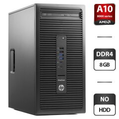 Компьютер HP EliteDesk 705 G3 Tower / AMD Pro A10-8770 (4 ядра по 3.5 - 3.8 GHz) / 8 GB DDR4 / NO HDD / AMD Radeon R7 Graphics / DVD-ROM / 240W