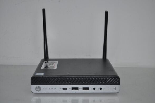 Неттоп HP EliteDesk 800 G5 Desktop Mini USFF / Intel Core i5-9600T (6 ядер по 2.3 - 3.9 GHz) / 8 GB DDR4 / 512 GB SSD M.2 / Intel UHD Graphics 630 / Wi-Fi / Windows 11 Pro / Блок живлення