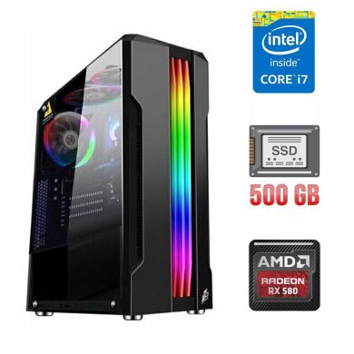 Ігровий ПК / Intel Core i7-4770 (4 (8) ядра по 3.4 - 3.9 GHz) / 16 GB DDR3 / 500 GB SSD / AMD Radeon RX 580, 8 GB GDDR5, 256-bit