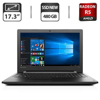 Ноутбук Lenovo IdeaPad 300-17ISK / 17.3" (1600x900) TN / Intel Core i5-6200U (2 (4) ядра по 2.3 - 2.8 GHz) / 8 GB DDR3 / 480 GB SSD NEW / AMD Radeon R5 M330, 2 GB GDDR3, 64-bit / WebCam / DVD-ROM / HDMI + Беспроводная мышка в подарок Ноутбук Lenovo IdeaPad 300-17ISK / 17.3" (1600x900) TN / Intel Core i5-6200U (2 (4) ядра по 2.3 - 2.8 GHz) / 8 GB DDR3 / 480 GB SSD NEW / AMD Radeon R5 M330, 2 GB GDDR3, 64-bit / WebCam / DVD-ROM / HDMI + Беспроводная мышка в подарок