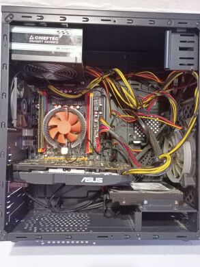 Игровой ПК Kllisre Tower / Intel Xeon E5-2630 V2 (6 (12) ядер по 2.6 - 3.1 GHz) / 16 GB DDR3 / 512 GB SSD + 1000 GB HDD / AMD Radeon RX 580, 4 GB GDDR5, 256-bit / 700W / Win 11