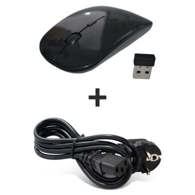 Нова бесдротова мишка + Кабель живлення