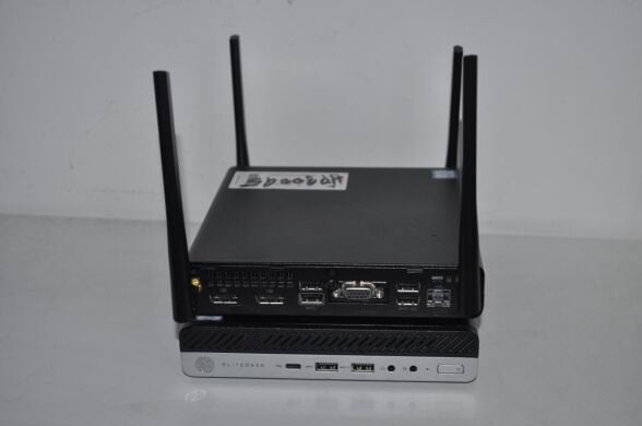 Неттоп HP EliteDesk 800 G5 Desktop Mini USFF / Intel Core i5-9600T (6 ядер по 2.3 - 3.9 GHz) / 8 GB DDR4 / 512 GB SSD M.2 / Intel UHD Graphics 630 / Wi-Fi / Windows 11 Pro / Блок живлення