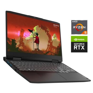 Ігровий ноутбук Б-клас Lenovo IdeaPad Gaming 3 15ARH7 / 15.6" (1920x1080) IPS / AMD Ryzen 5 7535HS (6 (12) ядер по 3.3 - 4.55 GHz) / 16 GB DDR5 / 512 GB SSD NVMe / nVidia GeForce RTX 2050, 4 GB GDDR6, 64-bit / WebCam