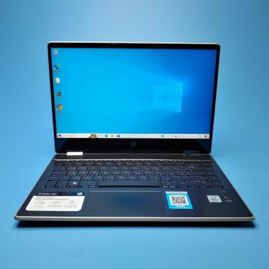 Ультрабук-трансформер Б-клас HP Pavilion x360 14-dh2034nr / 14" (1920x1080) IPS Touch / Intel Core i7-1065G7 (4 (8) ядра по 1.3 - 3.9 GHz) / 16 GB DDR4 / 240 GB SSD / Intel Iris Plus Graphics / WebCam / Win 10 Home