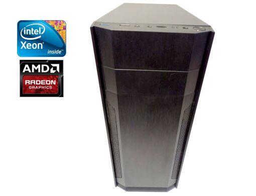 Игровой ПК Kllisre Tower / Intel Xeon E5-2630 V2 (6 (12) ядер по 2.6 - 3.1 GHz) / 16 GB DDR3 / 512 GB SSD + 1000 GB HDD / AMD Radeon RX 580, 4 GB GDDR5, 256-bit / 700W / Win 11