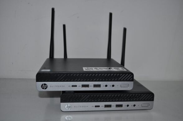 Неттоп HP EliteDesk 800 G5 Desktop Mini USFF / Intel Core i5-9600T (6 ядер по 2.3 - 3.9 GHz) / 8 GB DDR4 / 512 GB SSD M.2 / Intel UHD Graphics 630 / Wi-Fi / Windows 11 Pro / Блок живлення
