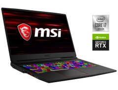 Игровой ноутбук Б-класс MSI GE75 Raider 10SF / 17.3" (1920x1080) IPS / Intel Core i7-10875H (8 (16) ядер по 2.3 - 5.1 GHz) / 16 GB DDR4 / 512 GB SSD NVMe / nVidia GeForce RTX 2070, 8 GB GDDR6, 256-bit / WebCam