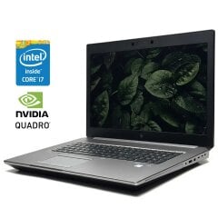 Мобильная рабочая станция HP ZBook 17 G6 / 17.3" (1920x1080) IPS / Intel Core i7-9850H (6 (12) ядер по 2.6 - 4.6 GHz) / 64 GB DDR4 / 1000 GB SSD / nVidia Quadro RTX 4000, 8 GB GDDR6, 256-bit / WebCam / Win 10 Pro