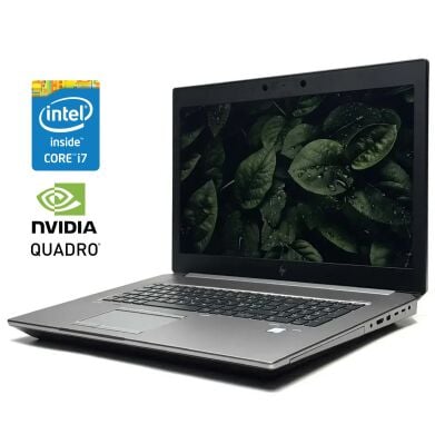 Мобільна робоча станція HP ZBook 17 G6 / 17.3" (1920x1080) IPS / Intel Core i7-9850H (6 (12) ядер по 2.6 - 4.6 GHz) / 64 GB DDR4 / 1000 GB SSD / nVidia Quadro RTX 4000, 8 GB GDDR6, 256-bit / WebCam / Win 10 Pro