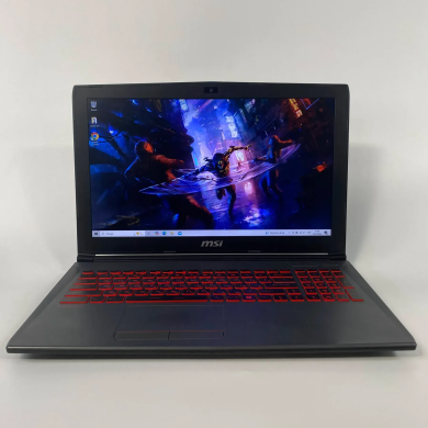 Ігровий ноутбук MSI GV62 8RE / 15.6" (1920x1080) IPS / Intel Core i5-8300H (4 (8) ядра по 2.3 - 4.0 GHz) / 16 GB DDR4 / 512 GB SSD / nVidia GeForce GTX 1060, 3 GB GDDR5, 192-bit / WebCam / HDMI