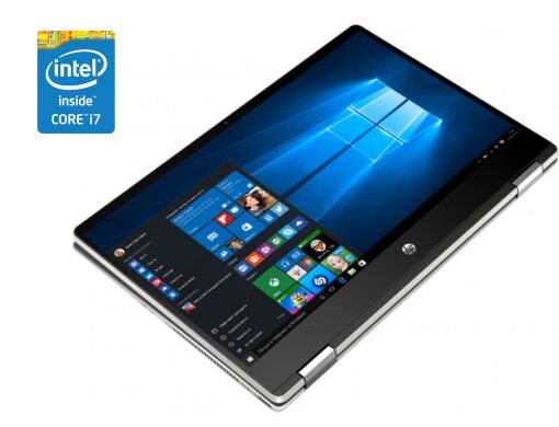 Ультрабук-трансформер Б-клас HP Pavilion x360 14-dh2034nr / 14" (1920x1080) IPS Touch / Intel Core i7-1065G7 (4 (8) ядра по 1.3 - 3.9 GHz) / 16 GB DDR4 / 240 GB SSD / Intel Iris Plus Graphics / WebCam / Win 10 Home