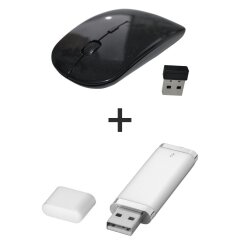 Бездротова мишка + Флеш пам'ять USB 32 GB