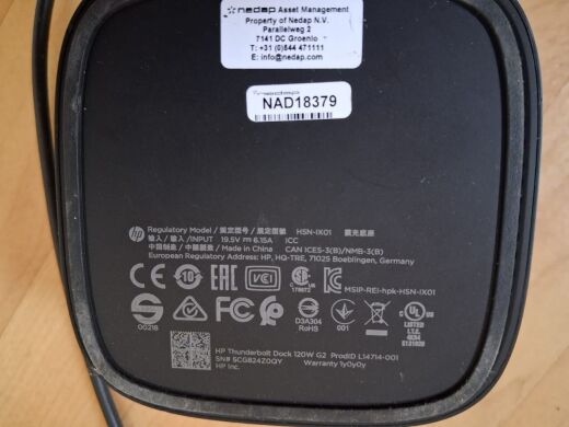 Док-станція Б-клас HP Thunderbolt Dock G2 HSN-IX01 / USB Type-C / VGA, DisplayPort / USB 3.0, Thunderbolt / Gigabit Ethernet