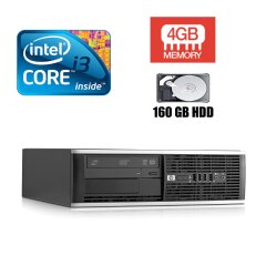 Hewlett-Packard 6300 Ellite SFF / Intel Core i3-2100 (2(4) ядра по 3.1GHz) / 4GB DDR3 / 160GB HDD / no optical drive