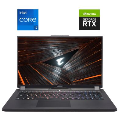 Игровой ноутбук Б-класс Gigabyte Aorus 17 XE5 / 17.3" (1920x1080) IPS / Intel Core i7-12700H (14 (20) ядер по 3.5 - 4.7 GHz) / 16 GB DDR5 / 1000 GB SSD NVMe / nVidia GeForce RTX 3070 Ti, 8 GB GDDR6, 256-bit / WebCam