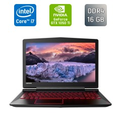 Ігровий ноутбук Б-клас Lenovo Legion Y720-15IKBN / 15.6" (1920x1080) IPS / Intel Core i7-7700HQ (4 (8) ядра по 2.8 - 3.8 GHz) / 16 GB DDR4 / 128 GB SSD + 1000 GB HDD / nVidia Geforce GTX 1050 Ti, 4 GB GDDR5, 128-bit / HDMI / USB Type-C