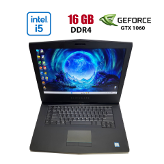 Игровой ноутбук Dell Alienware 15 R3 / 15.6" (1920x1080) IPS / Intel Core i5-7300HQ (4 ядра по 2.5 - 3.5 GHz) / 16 GB DDR4 / 256 GB SSD + 500 GB HDD / nVidia GeForce GTX 1060, 6 GB GDDR5, 192-bit / WebCam
