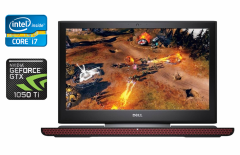 Ігровий ноутбук Dell Inspiron 15 7000 / 15.6" (3840x1920) IPS / Intel Core i7-7700HQ (4 (8) ядра по 2.8 - 3.8 GHz) / 16 GB DDR4 / 512 GB SSD / nVidia GeForce GTX 1050 Ti, 4 GB GDDR5, 128-bit / WebCam / HDMI