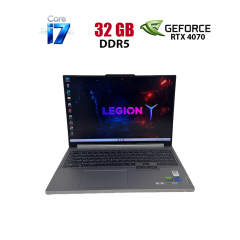 Ігровий ноутбук Lenovo Legion Slim 5 16IRH8 / 16" (2560x1600) IPS / Intel Core i7-13700HX (16 (24) ядра по 3.7 - 5.0 GHz) / 32 GB DDR5 / 1000 GB SSD / nVidia GeForce RTX 4070, 8 GB GDDR6, 128-bit / WebCam