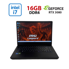 Игровой ноутбук MSI GP66 Leopard 11UH / 15.6" (1920x1080) IPS / Intel Core i7-11800H (8 (16) ядер по 1.9 - 4.6 GHz) / 16 GB DDR4 / 512 GB SSD / nVidia GeForce RTX 3080, 8 GB GDDR6, 256-bit / WebCam