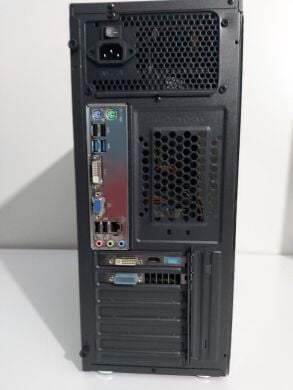 Комплект ПК: ігровий ПК Frime Vision White Tower NEW / Intel Core i7-2600 (4 (8) ядра по 3.4 - 3.8 GHz) / 16 GB DDR3 / 240 GB SSD NEW + 500 GB HDD / AMD Radeon R9 380, 4 GB GDDR5, 256-bit + Монітор LG 24MB35PM-B / 24" (1920x1080) IPS + Кабелі підключення