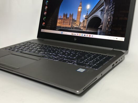 Мобільна робоча станція Б-клас HP ZBook 15 G6 / 15.6" (1920x1080) IPS / Intel Core i7-9850H (6 (12) ядер по 2.6 - 4.6 GHz) / 32 GB DDR4 / 512 GB SSD NVMe / nVidia Quadro T2000, 4 GB DDR5, 128-bit / WebCam / Win 11 Pro
