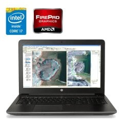 Мобільна робоча станція HP ZBook 15 G3 / 15.6" (1920x1080) TN / Intel Core i7-6700HQ (4 (8) ядра по 2.6 - 3.5 GHz) / 16 GB DDR4 / 256 GB SSD M.2 / AMD FirePro W5170M, 2 GB GDDR5, 128-bit / WebCam / Win 10 Pro