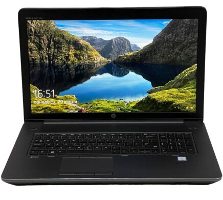 Мобільна робоча станція HP ZBook 17 G3 / 17.3" (1920x1080) IPS / Intel Core i7-6700HQ (4 (8) ядра по 2.6 - 3.5 GHz) / 32 GB DDR4 / 256 GB SSD M.2 / nVidia Quadro M3000M, 4 GB GDDR5, 256-bit / WebCam / Windows 10 Pro