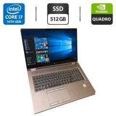 Мобильная рабочая станция HP ZBook Fury 17 G7 / 17.3" (1920x1080) IPS / Intel Core i7-10750H (6 (12) ядер по 2.6 - 5.0 GHz) / 32 GB DDR4 / 512 GB SSD / nVidia Quadro RTX 3000, 6 GB GDDR6, 128-bit / WebCam