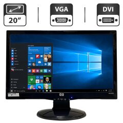 Монітор Б-клаc HP S2031a / 20" (1600x900) TN / VGA, DVI / Вбудовані колонки 2x 2W + Кабель живлення