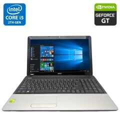 Ноутбук Б-класс Acer Aspire E1-531G / 15.6" (1366x768) TN / Intel Core i5-2410M (2 (4) ядра по 2.3 GHz) / 8 GB DDR3 / 500 GB HDD / nVidia GeForce GT 710M, 2 GB GDDR3, 64-bit / WebCam / DVD-ROM