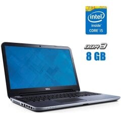 Ноутбук Dell Inspiron 15R-5537 / 15.6" (1366x768) TN / Intel Core i5-4200U (2 (4) ядра по 1.6 - 2.6 GHz) / 8 GB DDR3 / 120 GB SSD / AMD Radeon HD 8670M, 1 GB GDDR3, 64-bit / WebCam / DVD-ROM
