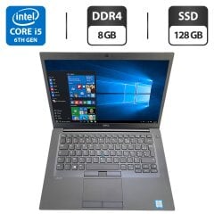 Ноутбук Dell Latitude 7480 / 14" (1366x768) TN / Intel Core i5-6200U (2 (4) ядра по 2.3 - 2.8 GHz) / 8 GB DDR4 / 128 GB SSD / Intel HD Graphics 520 / WebCam