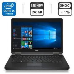 Ноутбук Dell Latitude E5440 / 14" (1366x768) TN / Intel Core i5-4300U (2 (4) ядра по 1.9 - 2.9 GHz) / 8 GB DDR3 / 240 GB SSD NEW / nVidia GeForce GT 720M, 2 GB GDDR3, 64-bit / Посилена АКБ / Windows 10 Pro