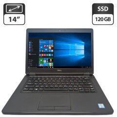 Ноутбук Dell Latitude E5450 / 14" (1366x768) TN / Intel Core i5-5300U (2 (4) ядра по 2.3 - 2.9 GHz) / 8 GB DDR3 / 120 GB SSD / Intel HD Graphics 5500 / WebCam