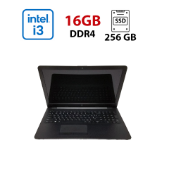 Ноутбук HP 15-BS013DX / 15.6" (1366x768) TN / Intel Core i3-7100U (2 (4) ядра по 2.4 GHz) / 16 GB DDR4 / 256 GB SSD / Intel HD Graphics 620 / WebCam / DVD-ROM / Win 10 Home Lic