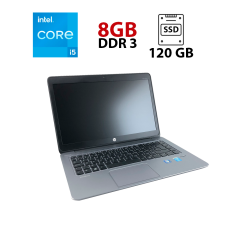 Ноутбук HP EliteBook Folio 1040 G2 / 14" (1600x900) TN / Intel Core i5-5200U (2 (4) ядра по 2.2 - 2.7 GHz) / 8 GB DDR3 / 120 GB SSD / Intel HD Graphics 5500 / WebCam