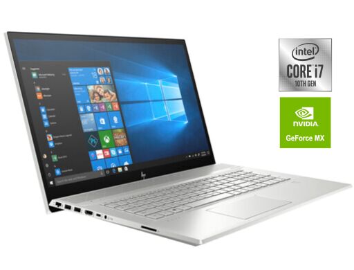 Ноутбук HP Envy 17m-ce1013dx / 17.3" (1920x1080) IPS Touch / Intel Core i7-10510U (4 (8) ядра по 1.8 - 4.9 GHz) / 12 GB DDR4 / 512 GB SSD NVMe / nVidia GeForce MX250, 2 GB GDDR5, 64-bit / WebCam