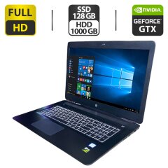 Ноутбук HP Pavilion 17 / 17.3" (1920x1080) TN / Intel Core i5-7200U (2 (4) ядра по 2.5 - 3.1 GHz) / 12 GB DDR4 / 128 GB SSD + 1000 GB HDD / nVidia GeForce GTX 1050, 2 GB GDDR5, 128-bit / WebCam