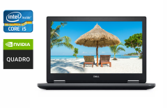 Ноутбук рабочая станция Dell Precision 7730 / 17.3" (1920x1080) IPS / Intel Core i5-8400H (4 (8) ядра по 2.5 - 4.2 GHz) / 32 GB DDR4 / 480 GB SSD / nVidia Quadro P3200, 6 GB GDDR5, 192-bit / Fingerprint / Windows 10