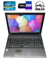Ноутбук Toshiba Tecra A50-A / 15.6" (1366x768) TN / Intel Core i5-4210M (2 (4) ядра по 2.6 - 3.2 GHz) / 8 GB DDR3 / 128 GB SSD / Intel HD Graphics 4600 / WebCam / DVD-RW / USB 3.0 / HDMI