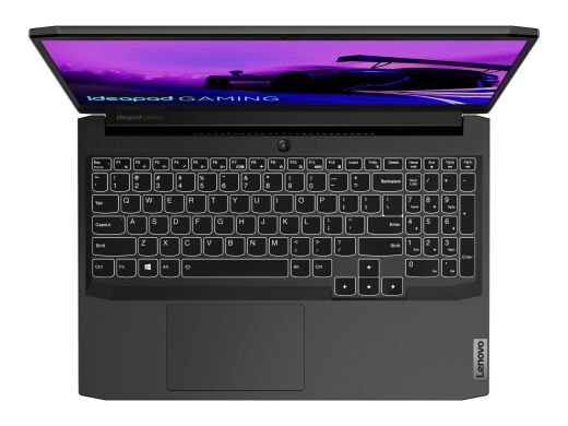 Новый игровой ноутбук Lenovo IdeaPad Gaming 3 15ACH6 / 15.6" (1920x1080) IPS / AMD Ryzen 5 5600H (6 (12) ядер по 3.3 - 4.2 GHz) / 8 GB DDR4 / 512 GB SSD / nVidia GeForce RTX 3050 Ti, 4 GB GDDR6, 128-bit / WebCam