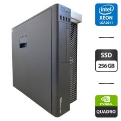 Робоча станція Dell Precision T5600 Tower / 2x Intel Xeon E5-2690 (8 (16) ядер по 2.9 - 3.8 GHz) / 64 GB DDR3 / 256 GB SSD / nVidia Quadro M2000, 4 GB GDDR5, 128-bit